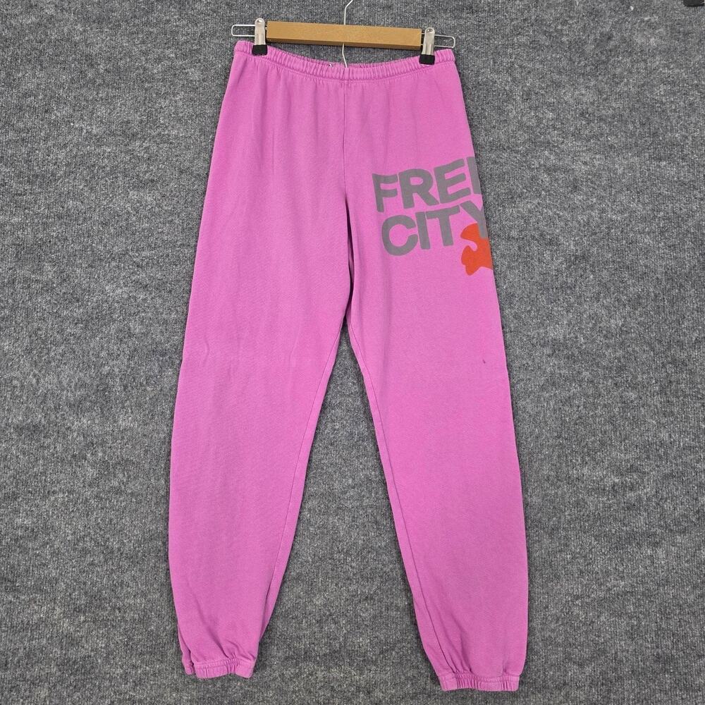 Free City Pants XS SuperVintage OG Sweatpants Pink Jogger Lounge Casual Relaxed